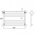 Heated Towel Rack 6 Bars 600Hx850Wx120D 